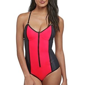 VOLCOM GMJ Core Zip Color Block One Piece XL